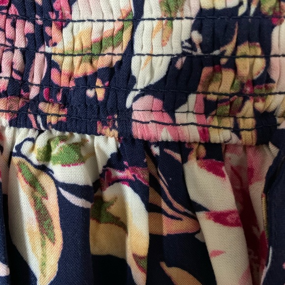 Navy Blue floral sundress - Picture 4 of 4